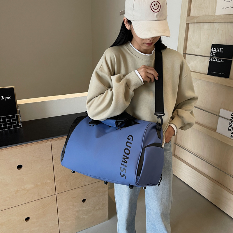 New large-capacity short-distance travel bag for going out, multi-functional dry and wet separation sports, swimming and fitness bag with independent shoe compartment Application Scenario