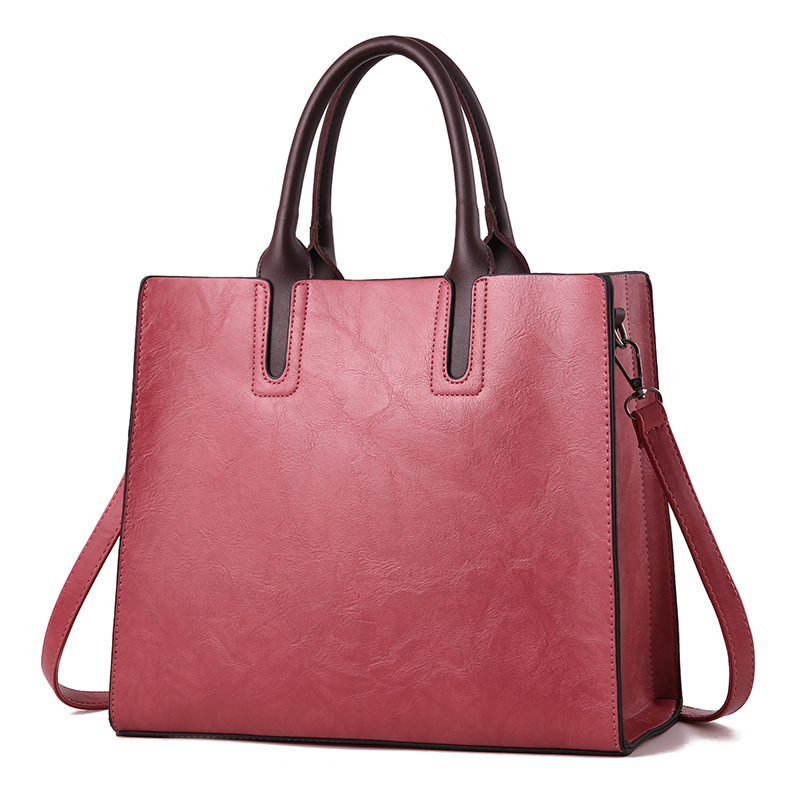 Factory direct sales and wholesale of 204 new PU hand-held large bags, retro women's bags, crossbody bags, single-shoulder bags, and foreign trade tote bags Application Scenario