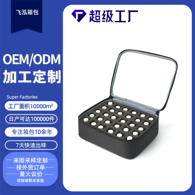 Customized cross-border storage cosmetic bags with large capacity and high appearance standards, portable toiletry bags, cosmetic bags and nail polish storage bags full figure