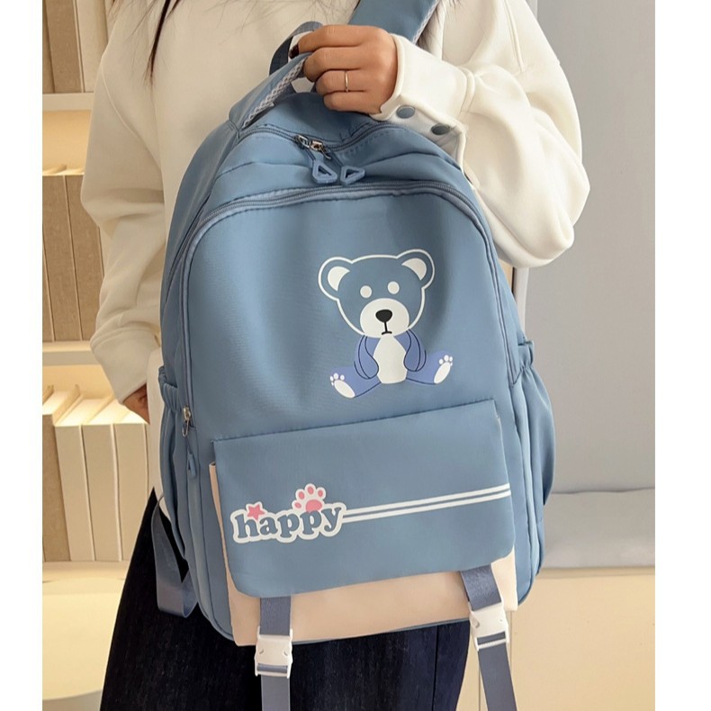2025 New nylon fabric zipper fashionable large-capacity backpack, travel bag, high appearance level, junior high school and primary school students details Picture