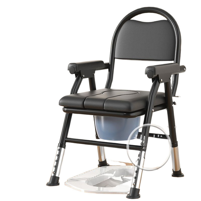 Elderly toilet, mobile toilet, disabled toilet chair, foldable, patient, pregnant woman, home toilet stool, reinforced Item Picture