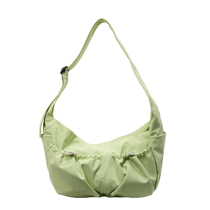 The new Korean-style dumpling bag is a large-capacity, simple and lightweight single-shoulder crossbody bag with a niche design sense for casual women Item Picture