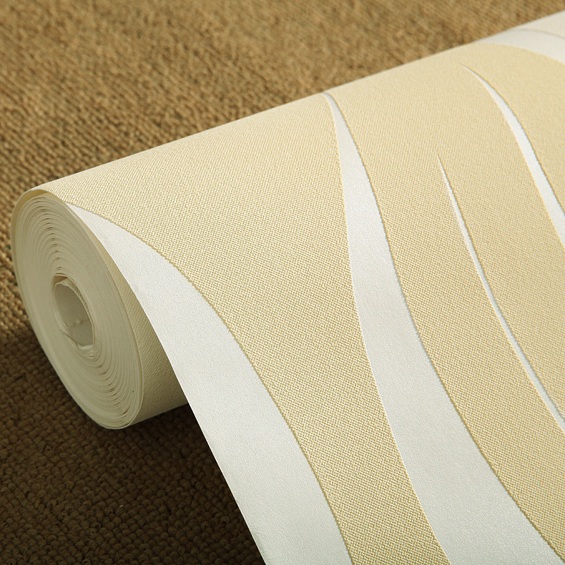 European-style 3D non-woven fabric wallpaper, simple and modern striped wallpaper, living room, bedroom, TV background wall wallpaper Application Scenario