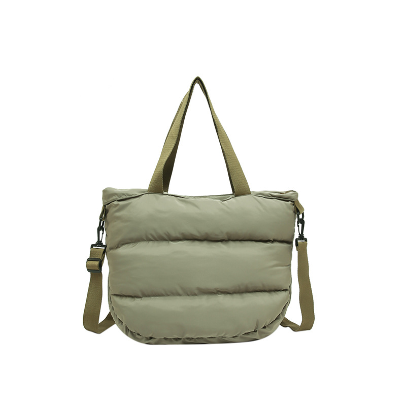 Cross-border 2024 trendy new large-capacity autumn and winter cloud fashion underarm space cotton single-shoulder crossbody tote women's bag Item Picture