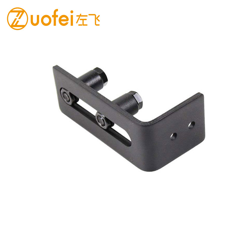 Barn door anti-sway, anti-sway positioning wheel, floor heating without slotting, flat-bottom double-wheel anti-sway, can be printed with laser LOGO details Picture