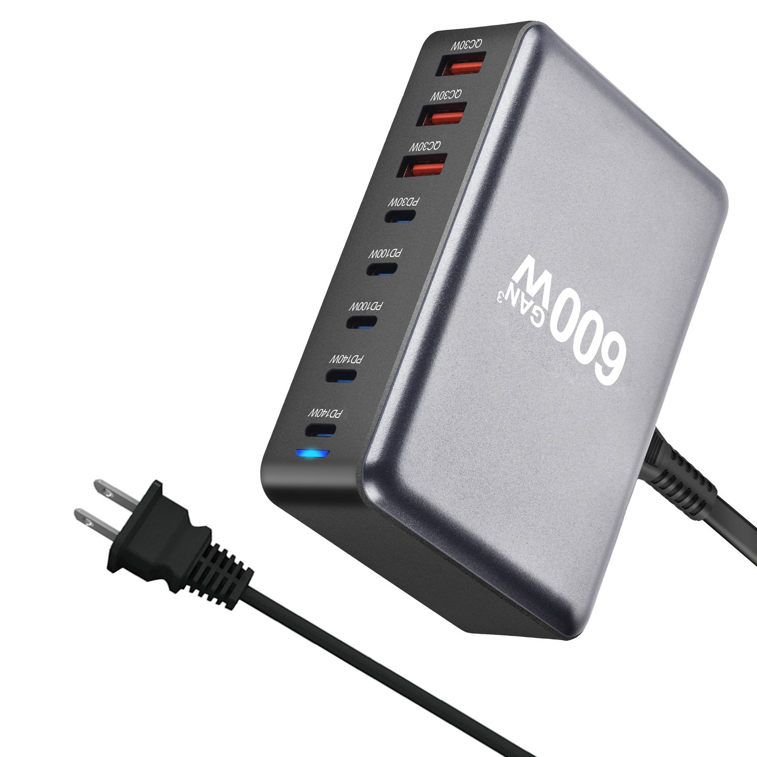 New 600W gallium nitride charger PD3.1 adapter, cross-border new product, single-port 140W multi-functional desktop charger Application Scenario