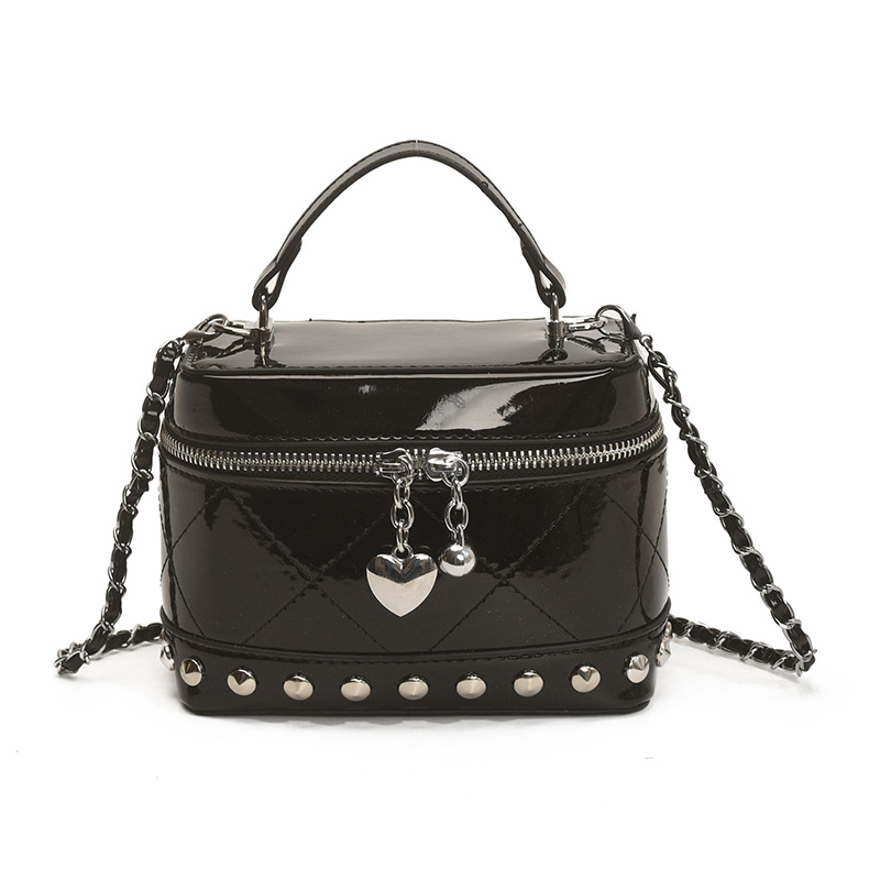 Cross-border high-end box bag, women's casual niche handbag, 2025 new style versatile shoulder bag, fashionable crossbody bag Item Picture