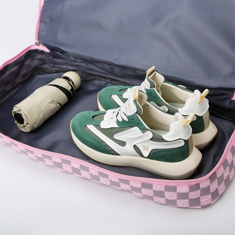 Shoe compartment, super large capacity, travel bag, hand-held short-distance travel bag, can be worn with a suitcase, women waiting to give birth, storage, fitness women's bag Application Scenario