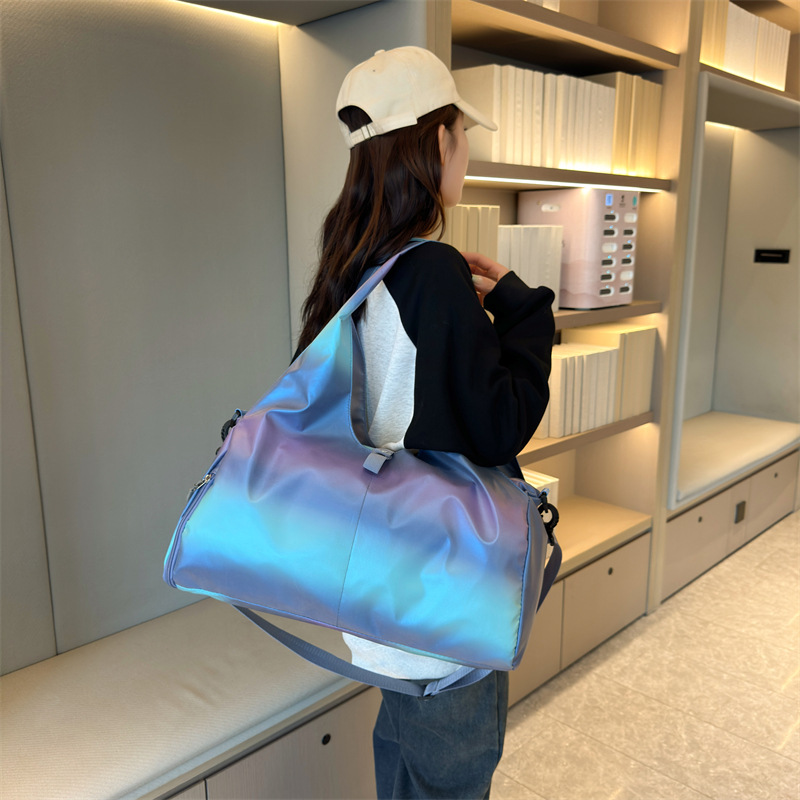 New women's sports and fitness bags, dance bags, swimming and yoga bags, large-capacity dry-wet separation, short travel crossbody bags details Picture