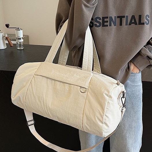 Travel bag, women's short trip bag, luggage bag, large capacity, light and simple storage bag, Korean-style casual single-shoulder bag details Picture