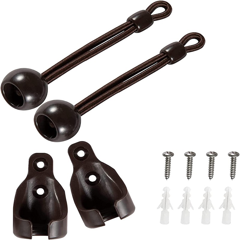 Black windproof ball/seat/plug, outdoor windproof spring ball rope roller shutter fixed hanging rope base plug full figure