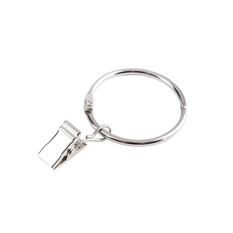 Iwan detachable silent curtain ring, metal Roman ring, curtain clip, perforation-free open ring, curtain hook Item Picture