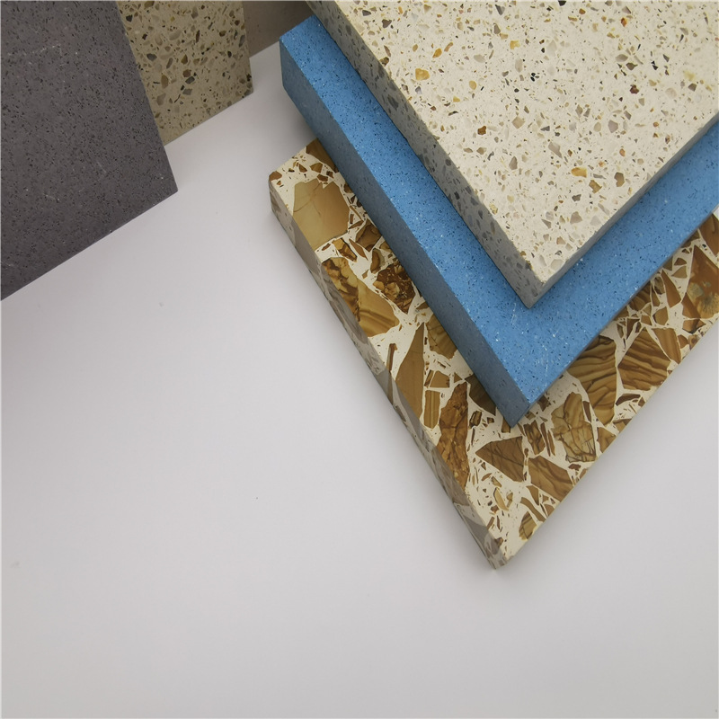 Glacier Blue artificial inorganic terrazzo manufacturer offers a variety of terrazzo countertop and anti-slip floor tiles, which can be customized for shopping malls Specification drawing