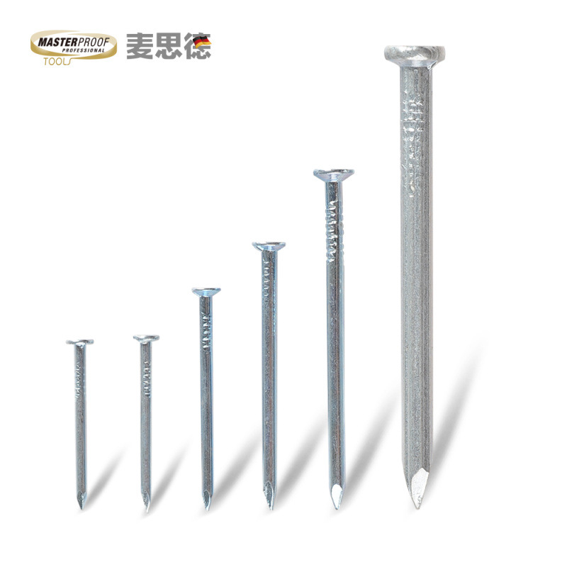 German (MASTERPROOF) steel nails, cement nails, floor nails, iron nails, hanging paintings, round nails, foreign nails, wall nails, painting nails details Picture