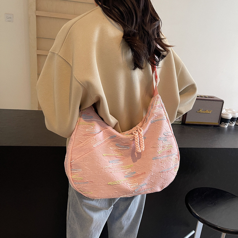 Large-capacity underarm bag 2024 autumn/Winter new trendy and simple dumpling bag crossbody bag for women's fashionable and casual single-shoulder bag full figure