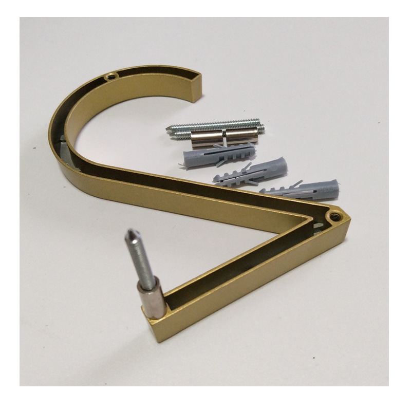 Cross-border personalized zinc alloy house number with a height of 127mm, golden homestay hotel villa house number details Picture
