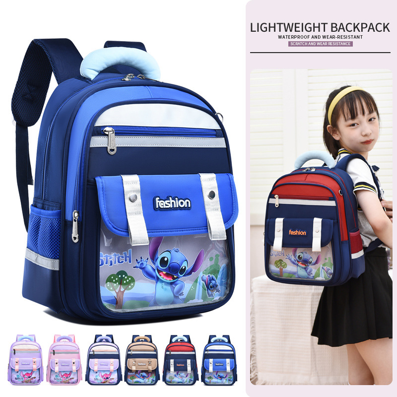 A large-capacity, lightweight children's backpack for boys and girls in grades one and two, 2025 new model Specification drawing