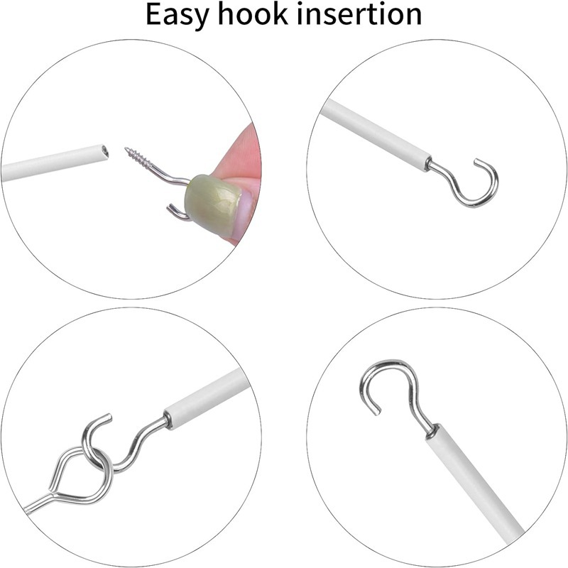 Curtain accessories: 4-meter spring rope, 6 sheep eye rings, 6 question mark hooks set in stock Application Scenario