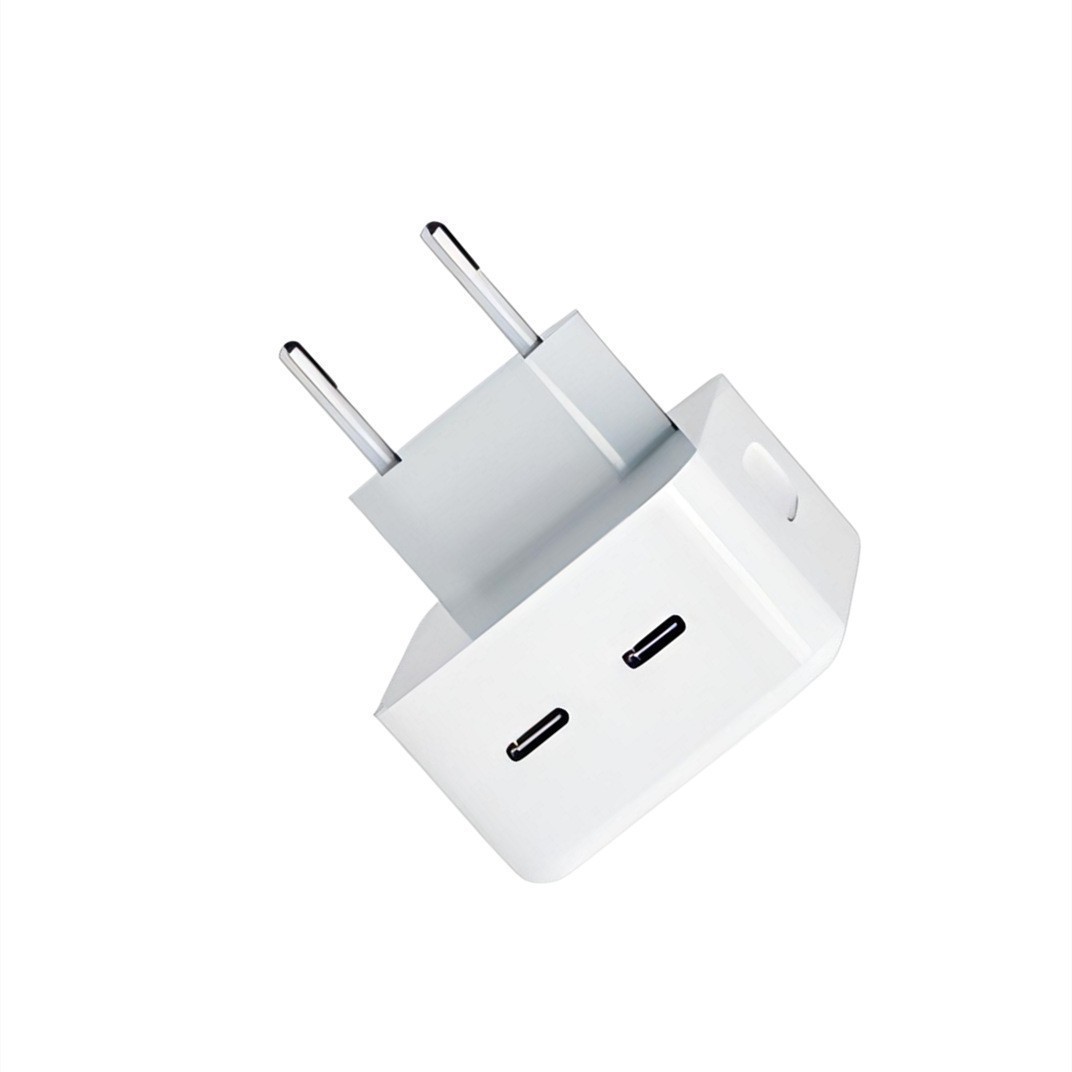 Compatible with Apple mobile phone chargers, European, British and American dual c charging heads PD35W, 40W, 50W Apple fast charging head sets Item Picture