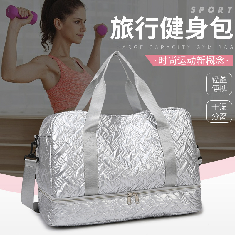 Independent shoe warehouse, high appearance level travel bag wholesale, large capacity Oxford fabric sports and fitness bag, short business trip handbag full figure