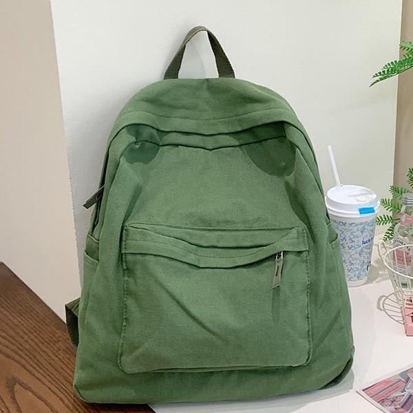 New Japanese-style solid-color fashionable backpacks, girls' schoolbags, girls' Korean-style high school lightweight backpacks, and girls' college students' backpacks full figure
