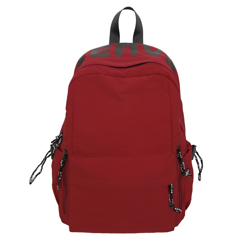Korean version of ins large-capacity junior high school schoolbag, casual, versatile and fashionable, lightweight backpack for male and female college students Item Picture