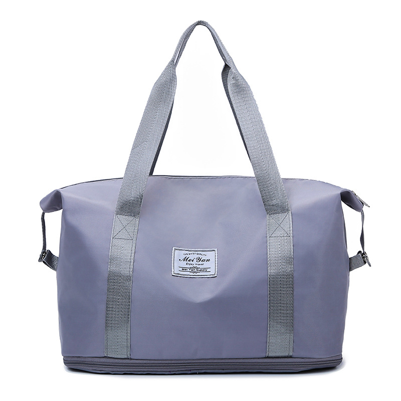 Dry-wet separation travel bag, expandable training and fitness bag, large-capacity short-distance travel bag, customizable LOGO Item Picture