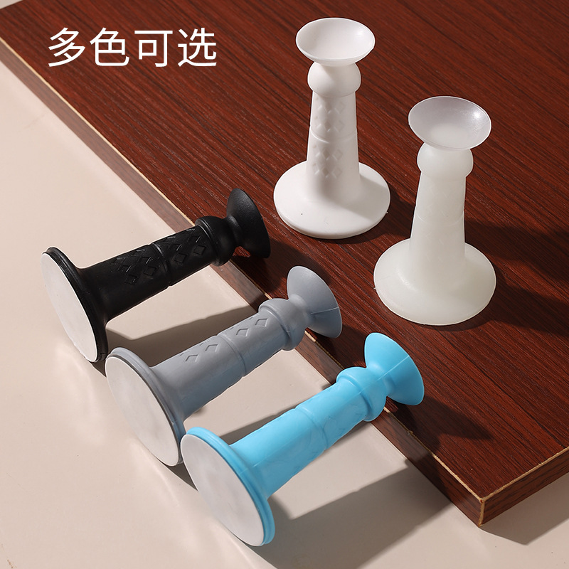 Silicone door stopper anti-collision pad, no need for drilling, door suction, rubber door plug for household door, wall door suction, silent door stop, a magic tool details Picture