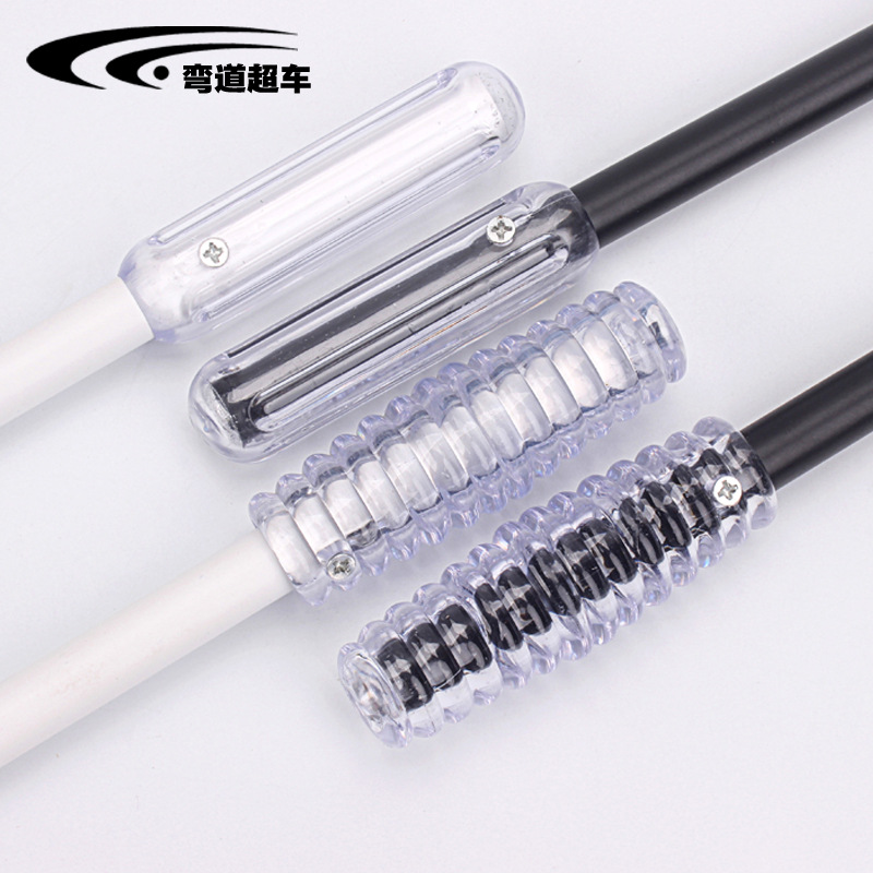Hotel curtain pull rods, curtain accessories, push and pull rods, black, white and silver three-color aluminum alloy curtain pull rods details Picture