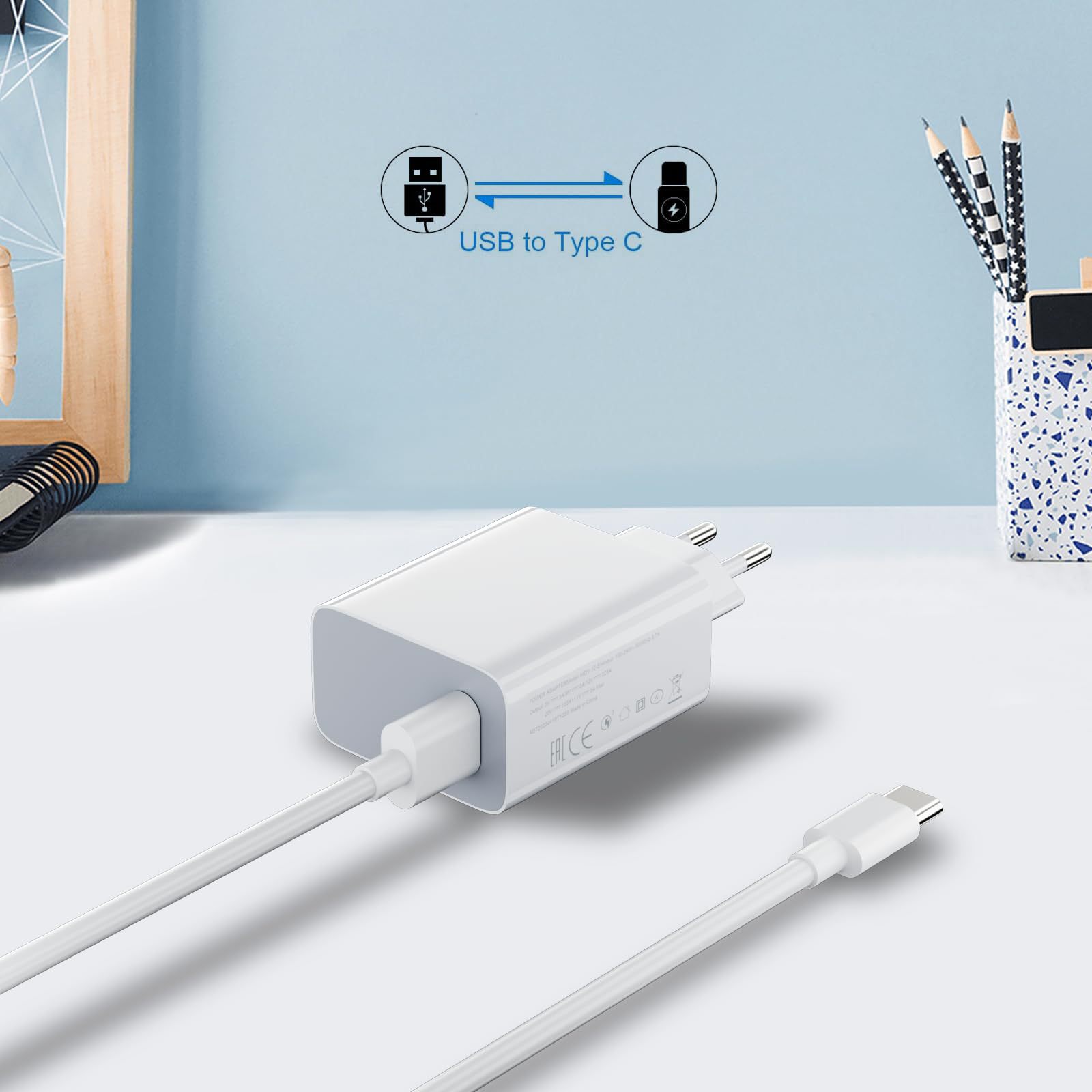 The 33W European-standard USB fast charging head is compatible with the Redmi k40 US-standard charger for Xiaomi 10/11 Pro phones Application Scenario