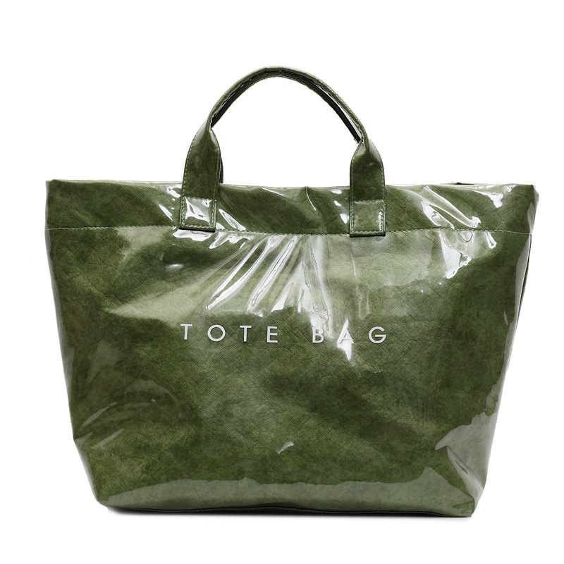 This retro and fashionable new design DuPont paper handbag is a trendy, versatile and simple single-shoulder bag for women Item Picture