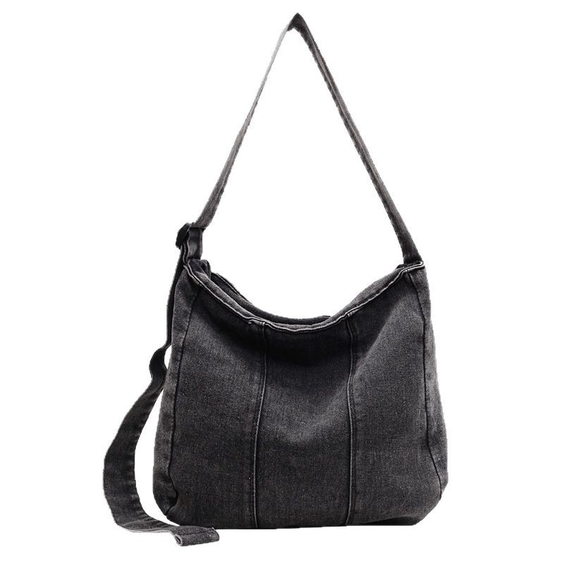 A fashionable handbag with a niche and versatile style. This new single-shoulder casual denim bag is durable, has a large capacity, is sturdy and laid-back Item Picture