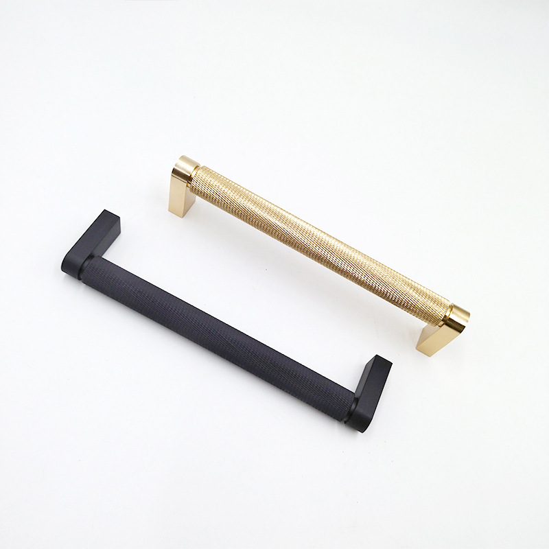 Wholesale of knurled and embossed aluminum alloy handles for cabinets, wardrobes, drawers, T-shaped handles, and round handles for cabinet doors Application Scenario