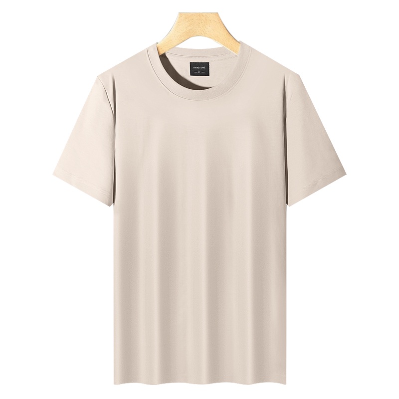 Cross-border 210/㎡ 50-count double-yarn Rowan Roman cotton men's and women's same style short-sleeved T-shirt advertising shirt Men's casual wear cultural shirt advertising shirt T-shirt style novel, comfortable and breathable short-sleeved detail image 9