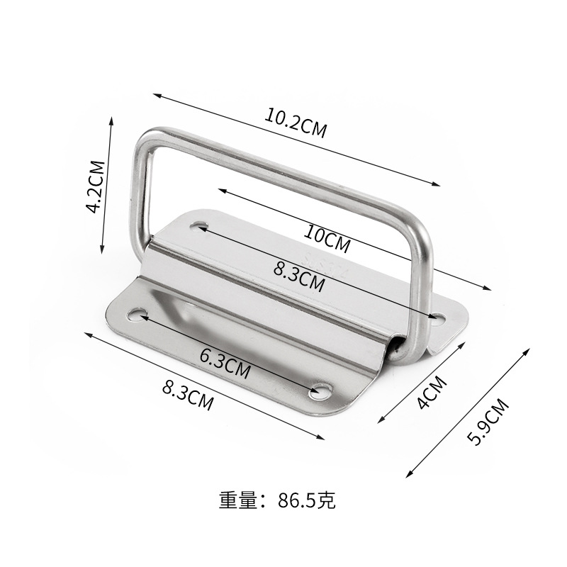 201/304 stainless steel folding handle toolbox, movable wooden box handle, industrial equipment box, aviation box handle Application Scenario