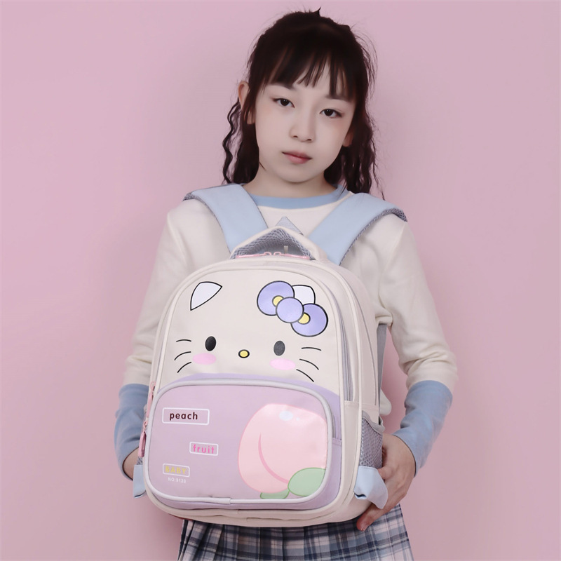 Children's backpack cartoon schoolbag, new high appearance level cute backpack for first and second grades of primary school, senior class of kindergarten details Picture