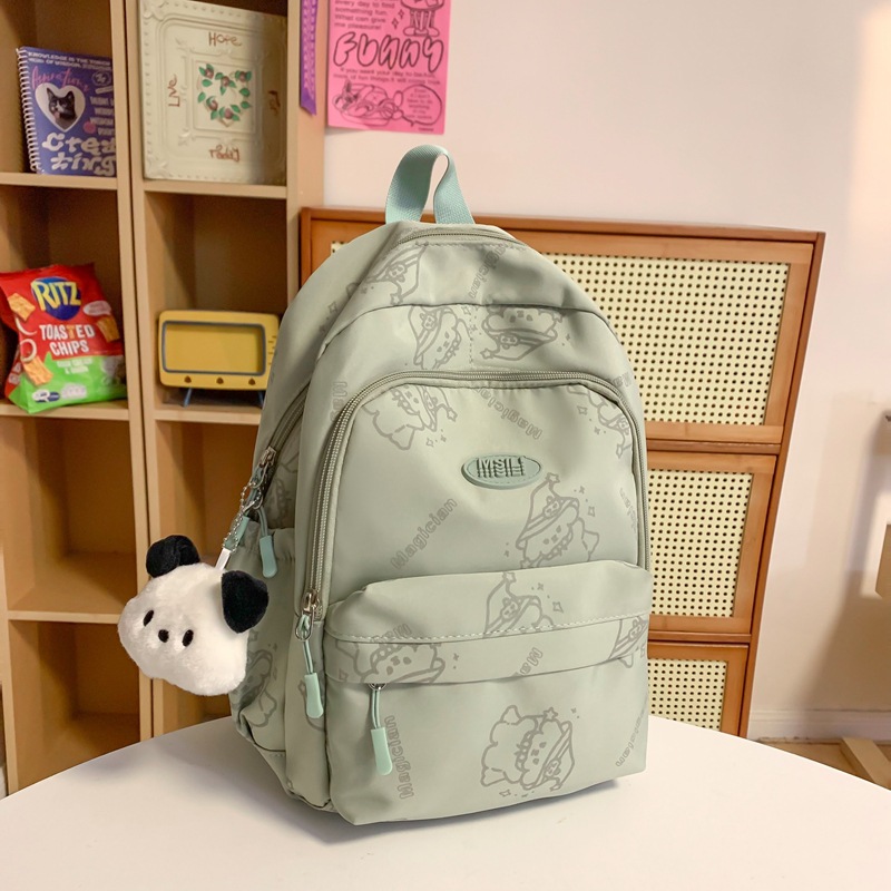 High appearance level schoolbag, cute backpack for female college students on Instagram, soft girl, super light backpack for junior and senior high school campuses details Picture