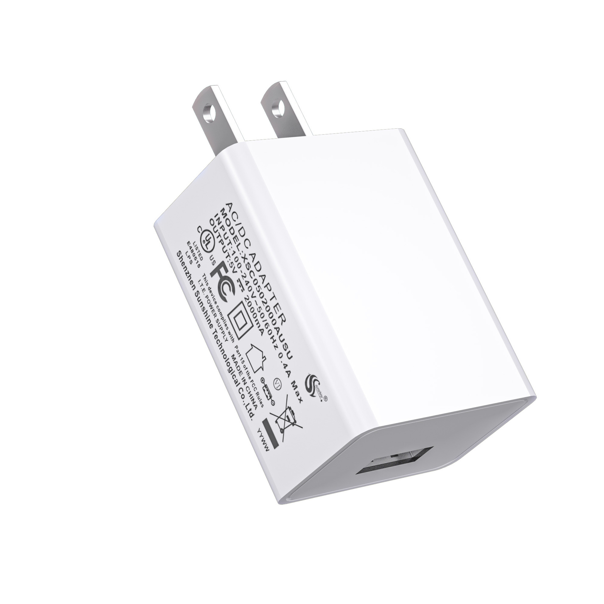 5v2a charging head power adapter, UL certified USB port, various smart small household appliances, 5V1A mobile phone charger Item Picture