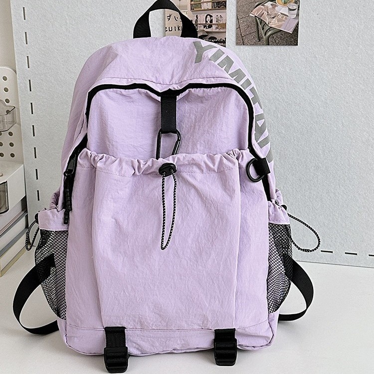 Fashionable new backpack, large-capacity student schoolbag, lightweight and versatile, outdoor sports bag for both men and women, casual bag details Picture