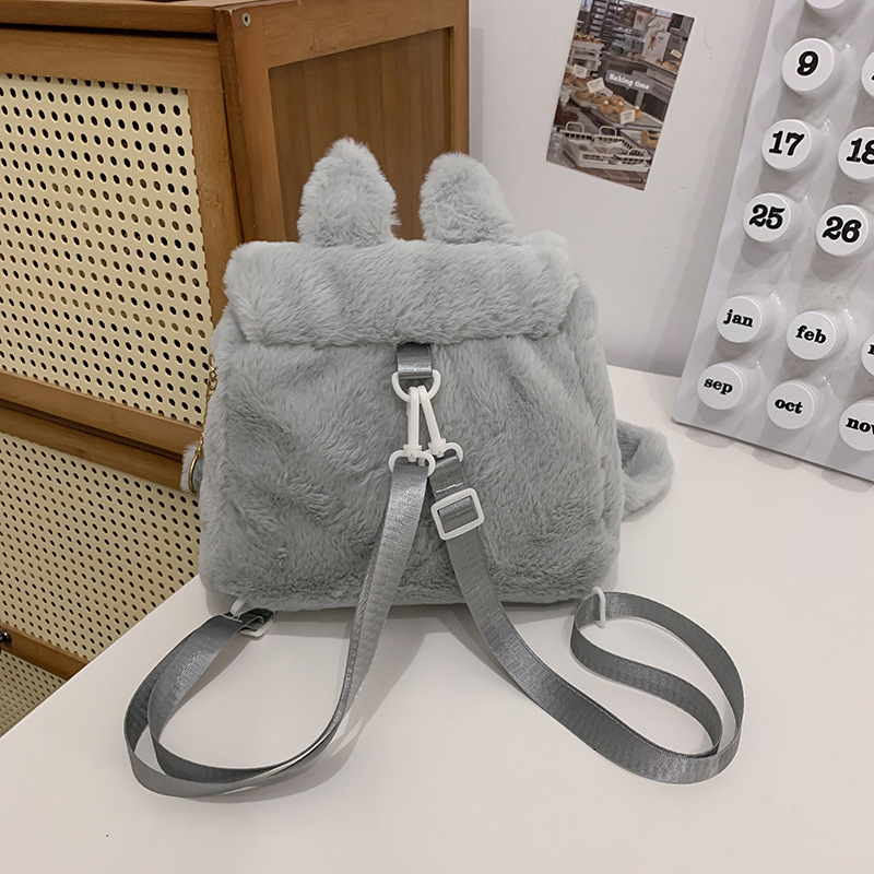 Cartoon, trendy and cute children's mini backpack, plush and cute girl's backpack, cute single-shoulder crossbody bag for boys Specification drawing