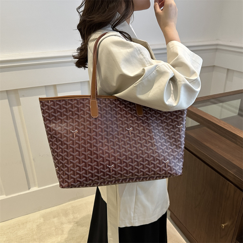 2024 Casual Autumn Women's niche design single-shoulder hand-carry shopping bag with large capacity crossbody women's tote bag Specification drawing