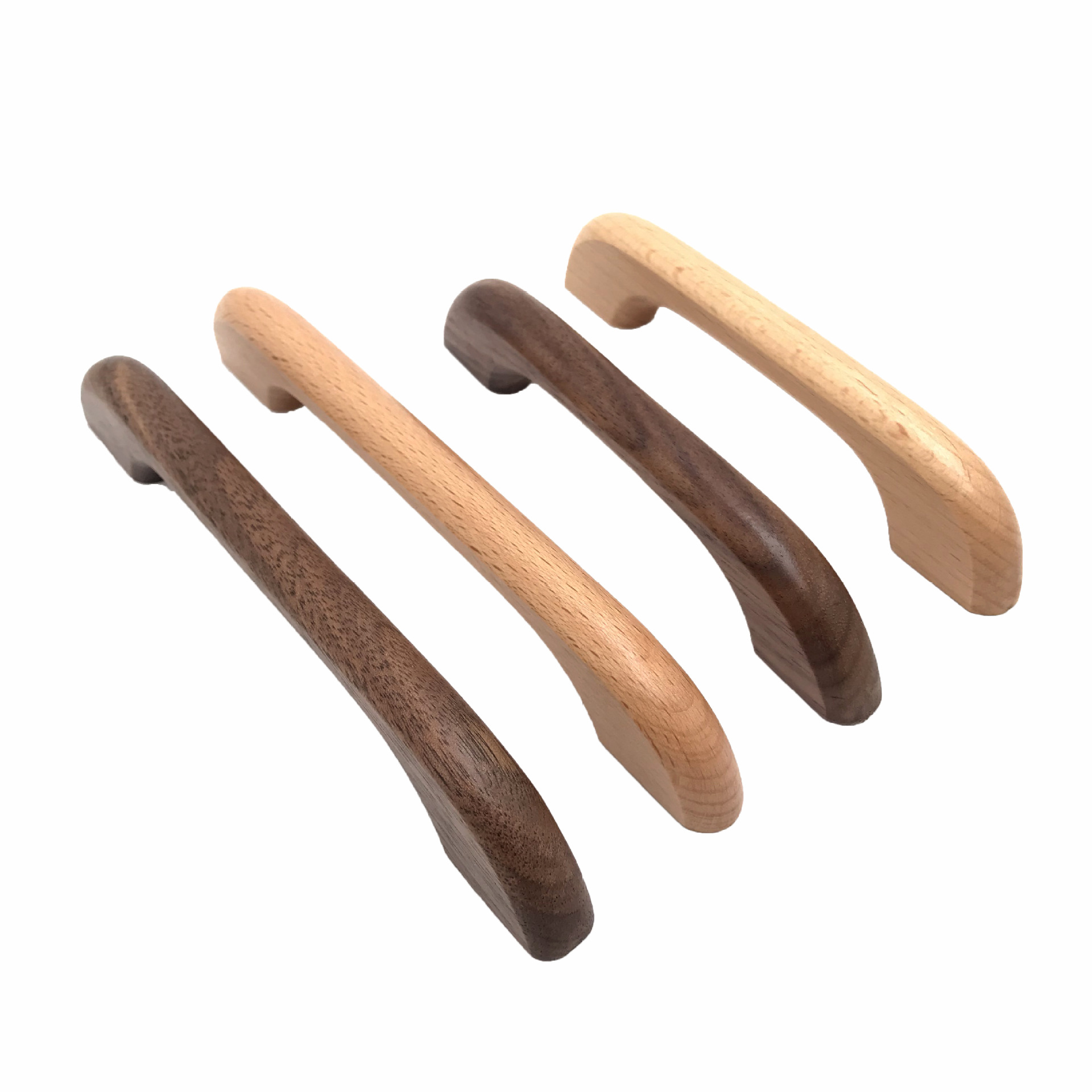 Solid wood wardrobe handles, Nordic modern and simple cabinet doors, cabinet doors, wooden handles, small solid wood drawers, push-pull Item Picture