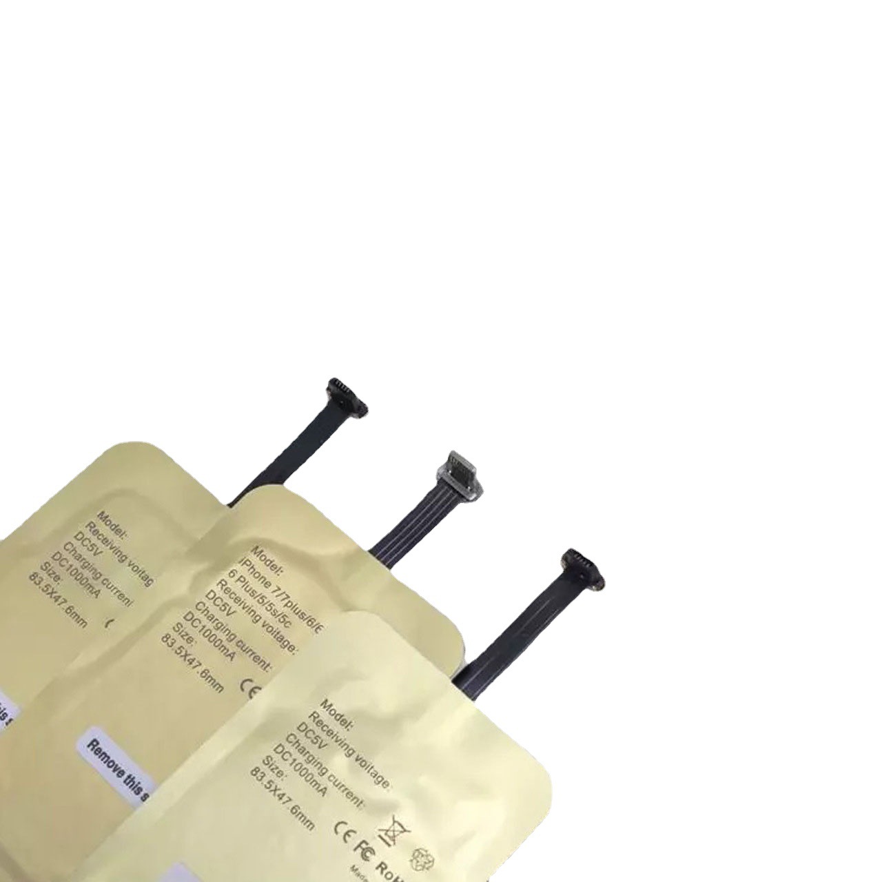 Wireless receiver, mobile phone charging patch receiver, qi transmitter, compatible with Apple and Android 5w wireless receiver Item Picture