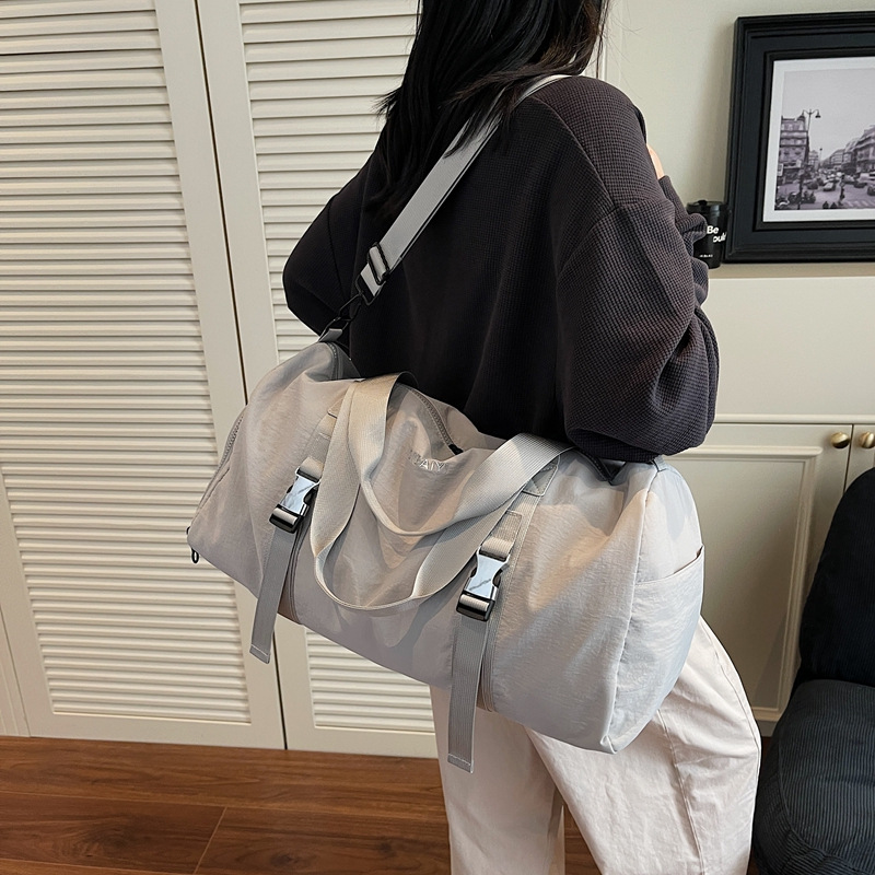 New large-capacity travel backpack, women's lightweight dry and wet separation fitness bag, independent shoe compartment, hand-held crossbody luggage bag details Picture