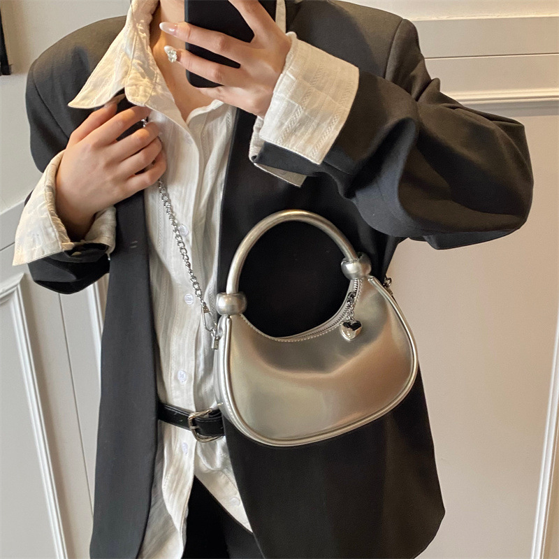 Trendy high-end quality chain handbag for women, 2025 new Korean version, simple, fashionable and versatile single-shoulder crossbody bag Specification drawing