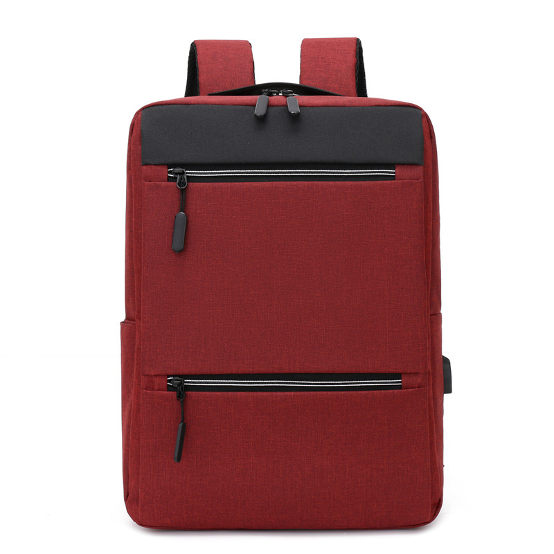 Customized business backpack, high-end men's simple large-capacity backpack, water-resistant laptop bag, schoolbag Item Picture