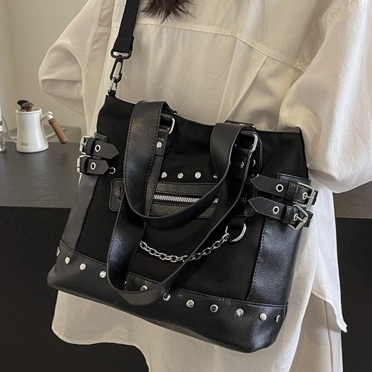 Tote Bag 2024 Summer New large-capacity handbag, women's fashionable crossbody bag, trendy and personalized single-shoulder bag full figure