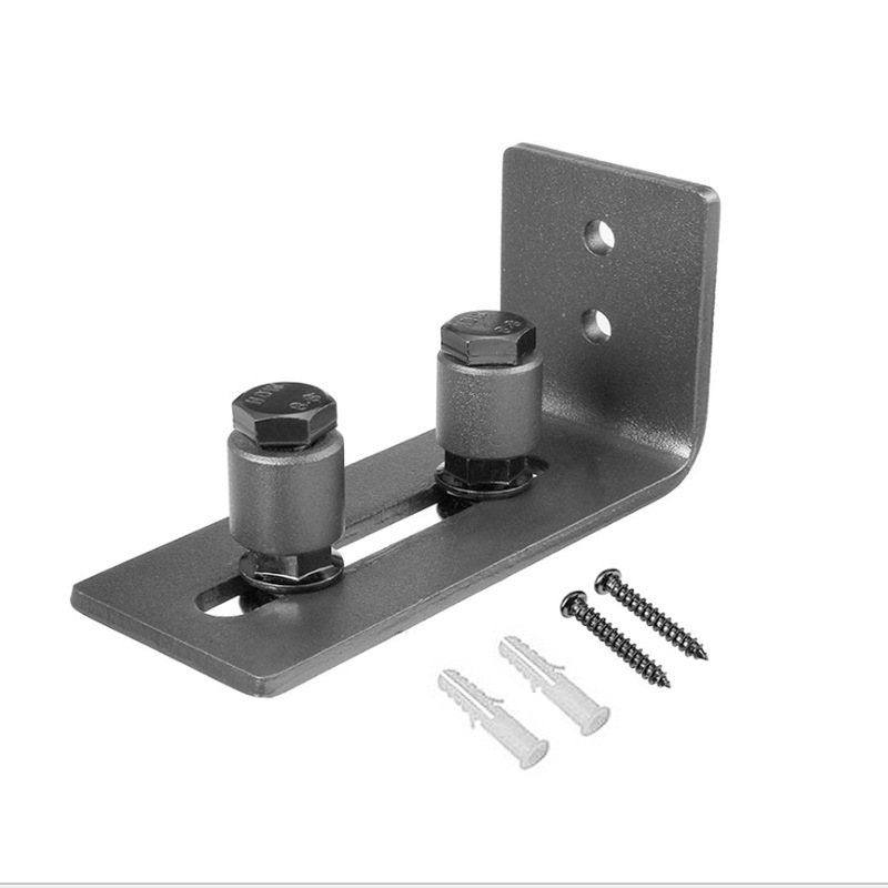 Barn door anti-sway, anti-sway positioning wheel, floor heating without slotting, flat-bottom double-wheel anti-sway, can be printed with laser LOGO Item Picture