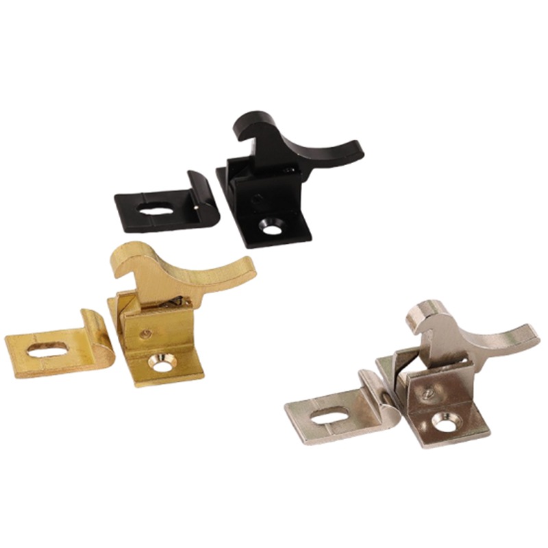 Chinese-style bird door lock, indoor bedroom, household door, pure copper door lock bolt, two-piece brass silent wooden door lock buckle Item Picture