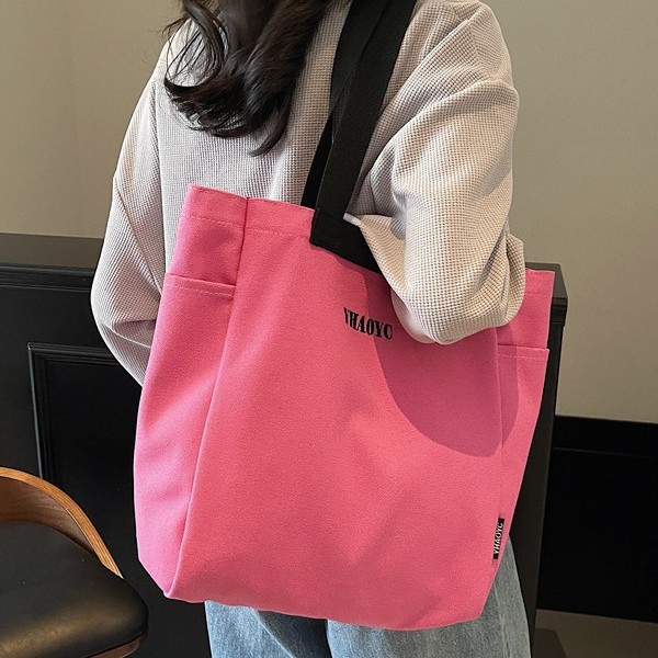 A new style of Korean-style cloth bag with a literary and artistic touch, featuring a large capacity student schoolbag and tote bag full figure